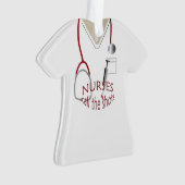 Scrubs Uniform Nurses Call Shots Weihnachten Ornament (Vorderseite)