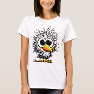 Scruffy Bird: Niedliche und sonnige Kunst T-Shirt