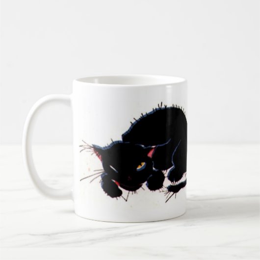 Scruffy Cat Kaffeetasse (Links)