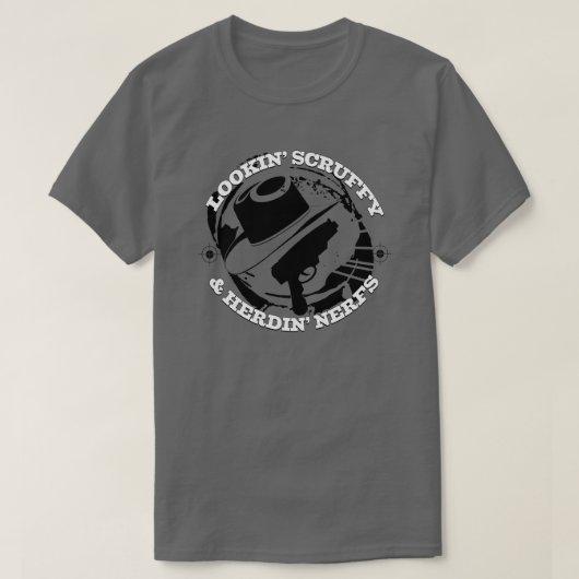 Scruffy & Herding Nerfs Funny Novelty T-Shirt (Design vorne)