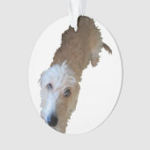 Scruffy Hunde Ornament (Vorderseite)