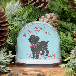 *Scruffy Mutt Naughty n' Cute Christmas Schneekugeln