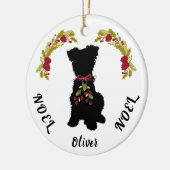 Scruffy Mutt Weihnachten Weihnachten Keramik Weihn Keramik Ornament (Links)