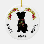 Scruffy Mutt Weihnachten Weihnachten Keramik Weihn Keramik Ornament (Hinten)