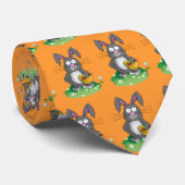 Scruffy Oaster Bunny Krawatte (Gerollt)