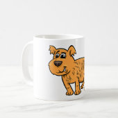Scruffy Orange Puppy Dog Kaffeetasse (Vorderseite Links)