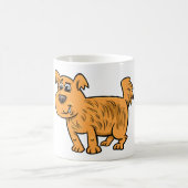 Scruffy Orange Puppy Dog Kaffeetasse (Mittel)