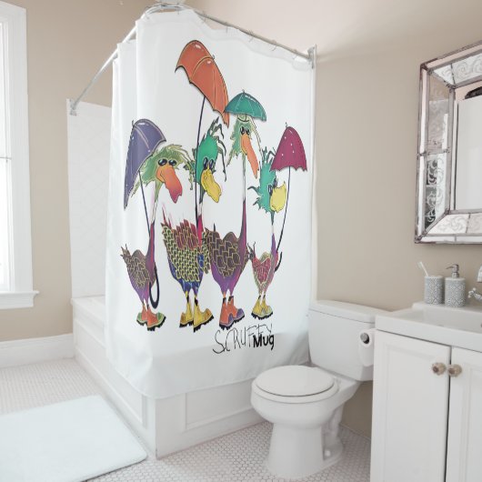 ScruffyMugArtGallery Duschvorhang (Beispiel)