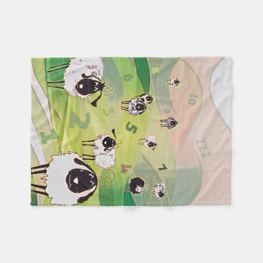 ScruffyMugArtGallery Fleece Baby Blanket (Vorderseite (Horizontal))
