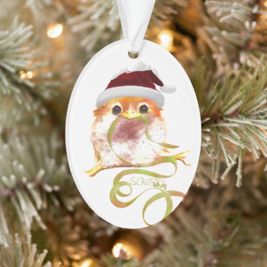 ScruffyMugKunstgalerie Oval Jazz Ornament (Baum)