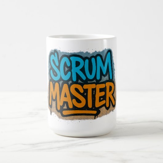 Scrum Master Graffiti Kaffeetasse (Mittel)