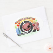 Scrum Master Ovaler Aufkleber (Umschlag)