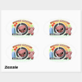 Scrum Master Ovaler Aufkleber (Blatt)