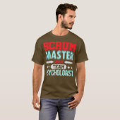 Scrum Master Psychologe Agile Team PM Funny T-Shirt (Vorne ganz)