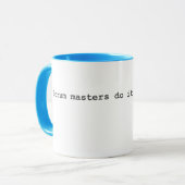 Scrum-Meister tun es stehendes hohes Tasse (Vorderseite Links)