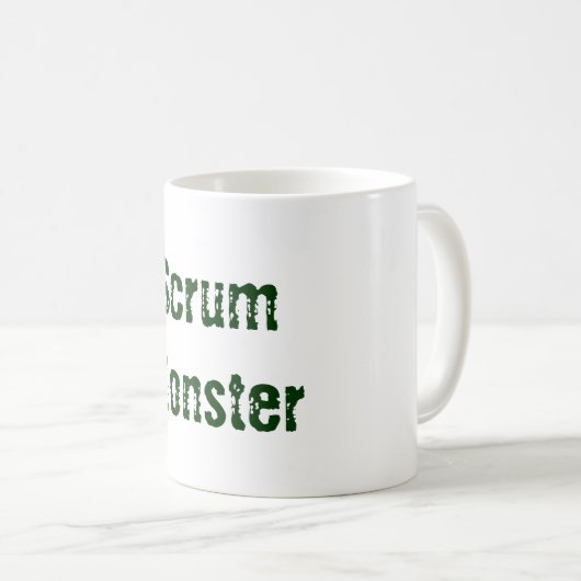 Scrum-Monster-Tasse Kaffeetasse (VorderseiteRechts)