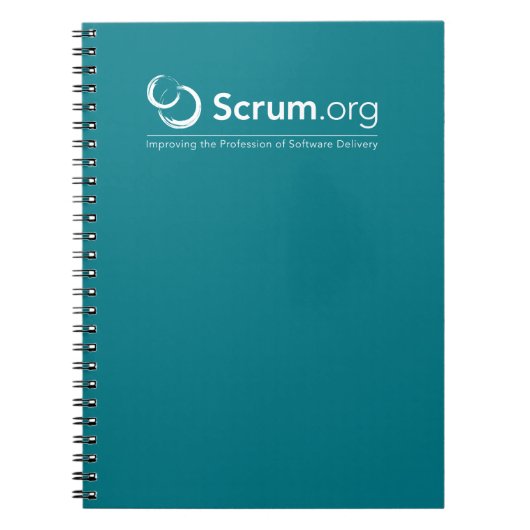 Scrum.org brannte Notizbuch ein Notizblock (Vorderseite)