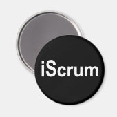 Scrum Rugby Scrum Tshirt Magnet (Vorderseite/Rückseite)