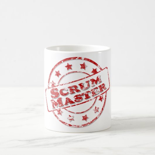 Scrum-VorlagenBriefmarken-Tasse Kaffeetasse (Mittel)