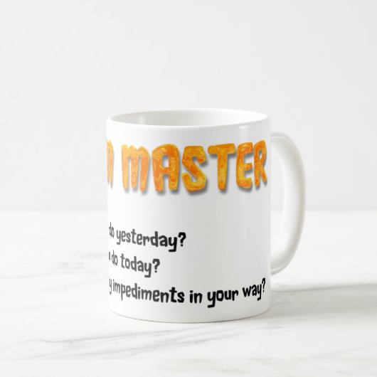 Scrum-VorlagenErinnerungs-Tasse Kaffeetasse (VorderseiteRechts)