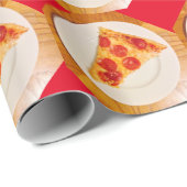 Scrummy Pizza Pepperoni Käse 4Joey Geschenkpapier (Rolleneckpunkt)