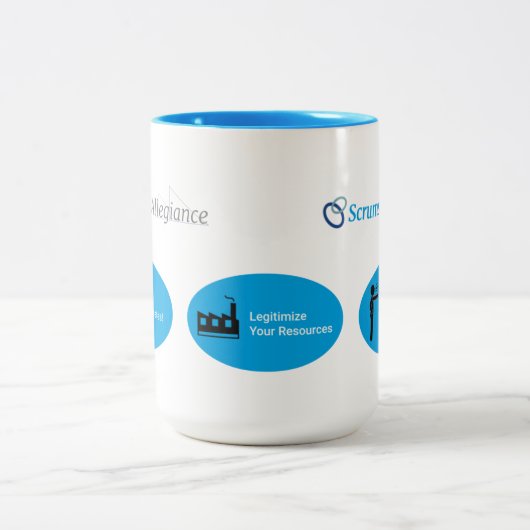 Scrums Allegitime Coffein Holster Zweifarbige Tasse (Mittel)