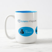 Scrums Allegitime Coffein Holster Zweifarbige Tasse (Links)