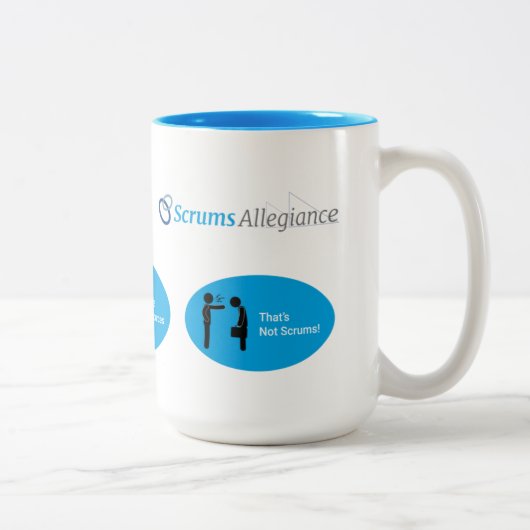 Scrums Allegitime Coffein Holster Zweifarbige Tasse (Rechts)