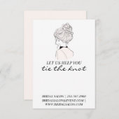 Scrunchie Holder für Hochzeiten Begleitkarte (Vorne/Hinten)