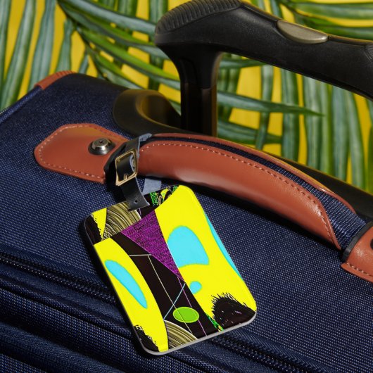 "Scrunchies" Gepäckmarke (mit Kartenschlitz) Gepäckanhänger (Vorderseite Insitu 1)