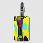 "Scrunchies" Gepäckmarke (mit Kartenschlitz) Gepäckanhänger (Vorderseite Vertikal)