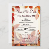 ScRust Olive Botanical Wedding Save The Date (Vorderseite)