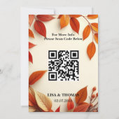 ScRust Olive Botanical Wedding Save The Date (Rückseite)