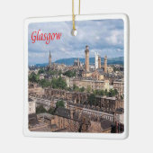 SCT003 GLASGOW, Schottland, Keramikornament (Links)