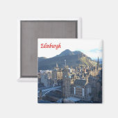 SCT004 EDINBURGH, Schottland, Kühlschrank Magnet (Vorderseite/Rückseite)