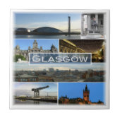 SCT007 GLASGOW, Schottland, Fliese (Vorderseite)