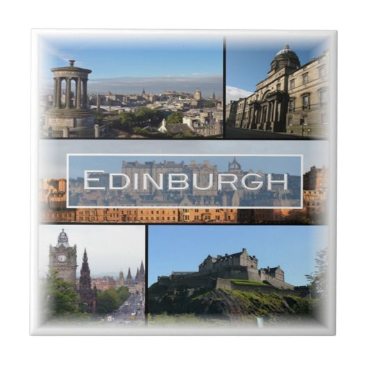 SCT010 EDINBURGH, Schottland, Fliese (Vorderseite)