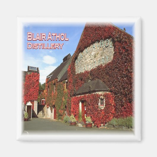 SCT012 PITLOCHRY Blair Athol Distillery Schottland Magnet (Vorne)