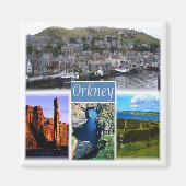 SCT013 ORKNEYS The Orkney Islands Schottland, Kühl Magnet (Vorne)