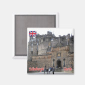 SCT020 EDINBURGH CASTLE, Schottland, Kühlschrank Magnet (Vorderseite/Rückseite)