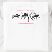 SCT-Logo-Aufkleber Ovaler Aufkleber (Tasche)