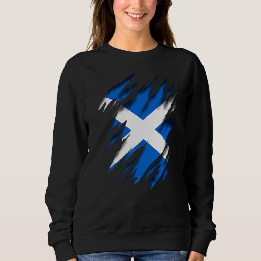 Sct Salreifen Scotland Flag Sweatshirt (Vorderseite)