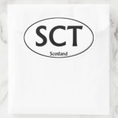 SCT Scotland Oval Autoaufkleber Ovaler Aufkleber (Tasche)