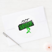SCT Stammzelltransplantation Survivor Runder Aufkleber (Umschlag)