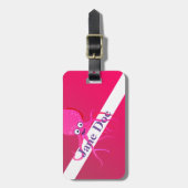 SCUBA BEACH FLAG, TROPISCHE DIVERE FLAG GEPÄCKANHÄNGER (Vorderseite vertikal)