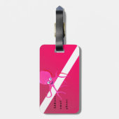 SCUBA BEACH FLAG, TROPISCHE DIVERE FLAG GEPÄCKANHÄNGER (Rückseite vertikal)