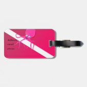 SCUBA BEACH FLAG, TROPISCHE DIVERE FLAG GEPÄCKANHÄNGER (Rückseite horizontal)