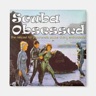 Scuba besessener alternativer Podcast Cover Magnet