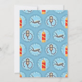 Scuba Birthday Einladung Tauchen Flag (Rückseite)