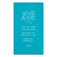 Scuba Blue Freehand Simple